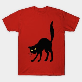 Halloween Black Cat T-Shirt